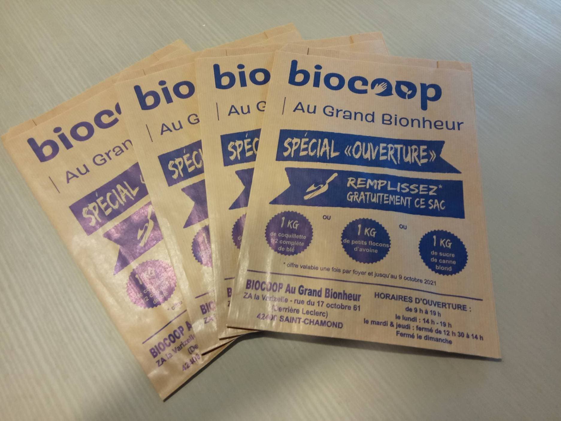 BIOCOOP ST CHAMOND.sacs bio