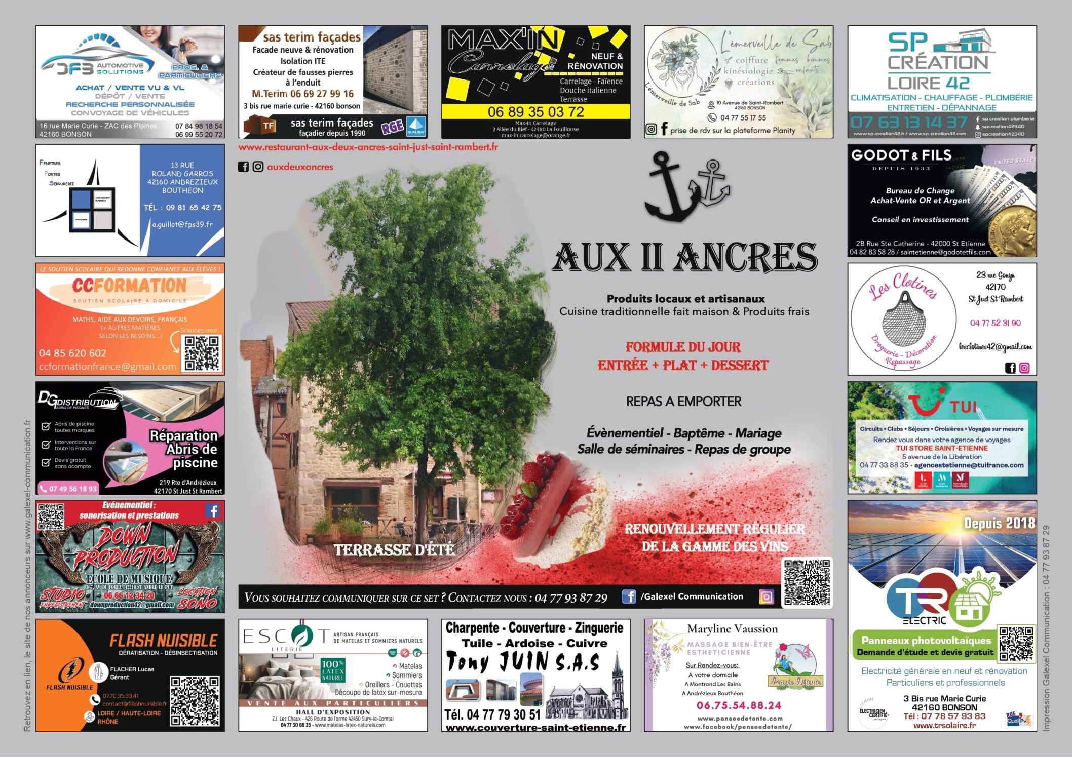 set de table aux 2 ancres
